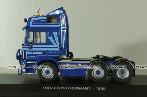 Man F2000 1 series 1995, blue, Truck Tuning Collection #12, Hachette 1:43