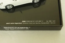 Porsche 911 GT3 (997.1) 2006, white, 25th Anniversary, 400065402, Minichamps 1:43