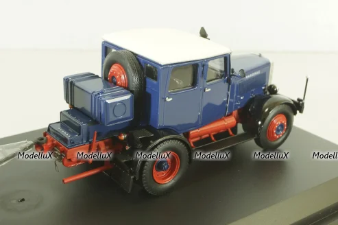 Hanomag ST 100 with trailer, blue, 02894, Schuco 1:43