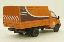 ГАЗ-3302 борт с тентом "ГАЗель" Автомобиль на службе №42, 1:43