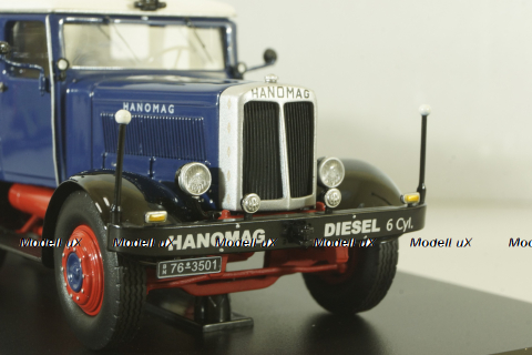 Hanomag ST 100 with trailer, blue, 02894, Schuco 1:43