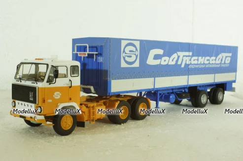 Volvo F89 с полуприцепом Fruehauf Savoyarde Совтрансавто , SSM1557, SSM 1:43