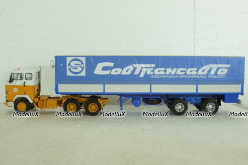 Volvo F89 с полуприцепом Fruehauf Savoyarde Совтрансавто , SSM1557, SSM 1:43