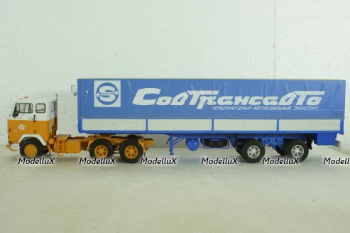 Volvo F89 с полуприцепом Fruehauf Savoyarde Совтрансавто , SSM1557, SSM 1:43