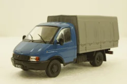 Газ-3302 Газель, синий/серый, Автолегенды СССР и Соцстран №181 1:43