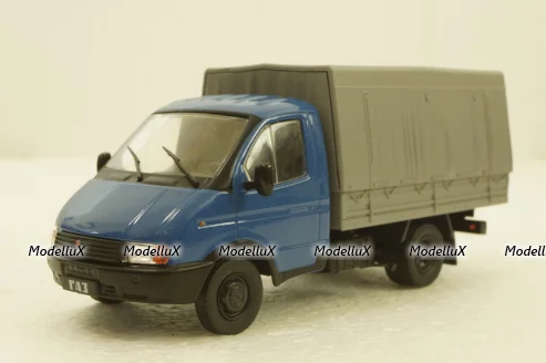 Газ-3302 Газель, синий/серый, Автолегенды СССР и Соцстран №181 1:43