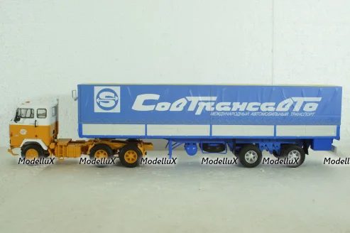 Volvo F89 с полуприцепом Fruehauf Savoyarde Совтрансавто , SSM1557, SSM 1:43