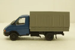 Газ-3302 Газель, синий/серый, Автолегенды СССР и Соцстран №181 1:43