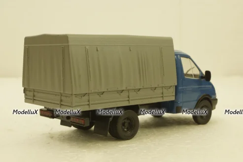 Газ-3302 Газель, синий/серый, Автолегенды СССР и Соцстран №181 1:43