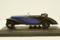 Delage D8SS Femandez Darrin 1932 blue/black, MUS046, IXO Museum 1:43