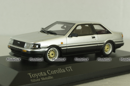 Toyota Corolla GT 1984 Silver, 437166321, Minichamps 1:43
