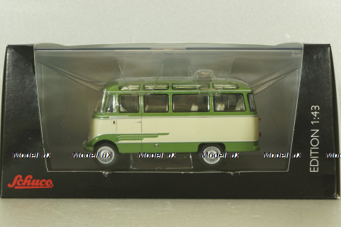 Mercedes O 319, bus 1955, beige/green, 450291700, Schuco 1:43