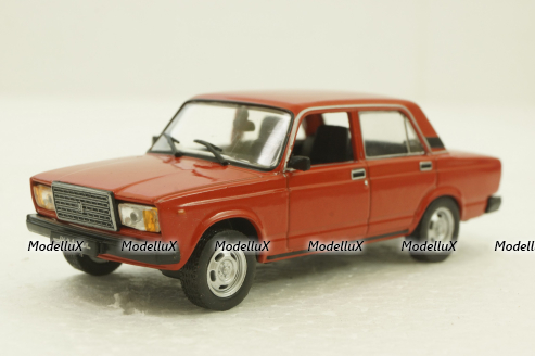 ВАЗ-2107 Жигули, красная, Автолегенды СССР, 1:43