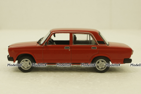 ВАЗ-2107 Жигули, красная, Автолегенды СССР, 1:43