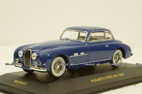 Bugatti Type 101 1951 blue, MUS047, IXO Museum 1:43