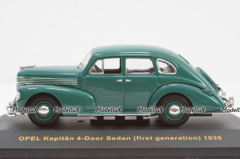 Opel Kapitan 4-door sedan (first generation) green, MUS048, IXO Museum 1:43