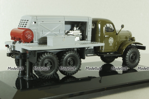 Зил-157 ПКС, передвижная компрессорная станция, 1982 г., зеленый/серый, 115707, DiP Models 1:43