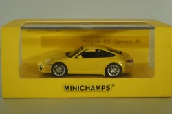 Porsche 911 Carrera 4S (997) 2008 yellow, "LINEA GIALLO No 1" 436066420, Minichamps 1:43