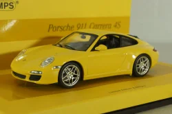 Porsche 911 Carrera 4S (997) 2008 yellow, "LINEA GIALLO No 1" 436066420, Minichamps 1:43
