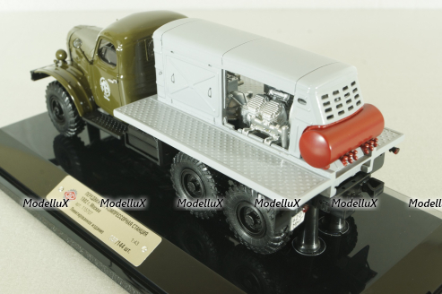 Зил-157 ПКС, передвижная компрессорная станция, 1982 г., зеленый/серый, 115707, DiP Models 1:43