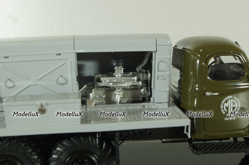 Зил-157 ПКС, передвижная компрессорная станция, 1982 г., зеленый/серый, 115707, DiP Models 1:43