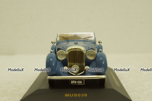Lagonda LG6 Drophead Coupe 1938 blue, MUS039, IXO Museum 1:43