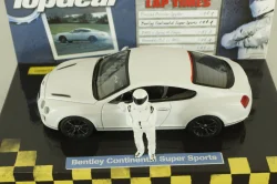 Bentley Continental Super Sport 2007 TopGear with figure of Stig, matt white, 519431390, Minichamps 1:43