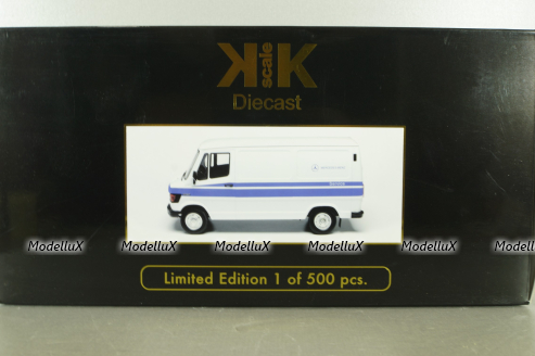 Mercedes 208D Transporter, white, 180302, KK-Scale 1:18