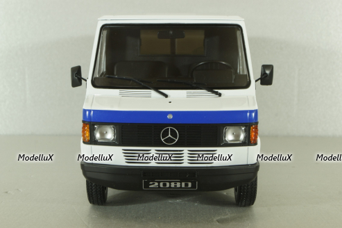 Mercedes 208D Transporter, white, 180302, KK-Scale 1:18
