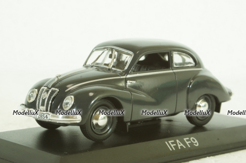 IFA F9, grey, LEGENDARNI AUTOMOBILY MINULE ERY 1:43
