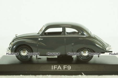 IFA F9, grey, LEGENDARNI AUTOMOBILY MINULE ERY 1:43