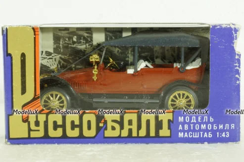 Руссо-Балт С24-40, ноябрь 1990г., красный, Тантал/Радон 1:43