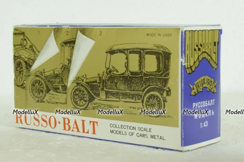 Руссо-Балт С24-40, ноябрь 1990г., красный, Тантал/Радон 1:43