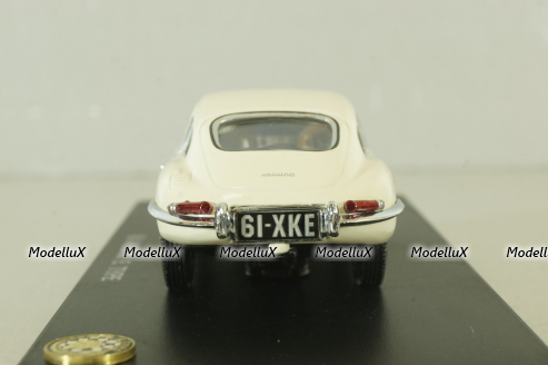 Jaguar E-Type Coupe 1961, white, 03062W, Kyosho 1:43