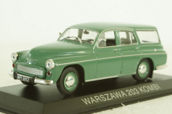 Warszawa 203 Combi, green, LEGENDARNI AUTOMOBILY MINULE ERY 1:43