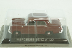 Mercedes W120, dark red, LEGENDARNI AUTOMOBILY MINULE ERY 1:43