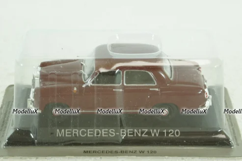 Mercedes W120, dark red, LEGENDARNI AUTOMOBILY MINULE ERY 1:43