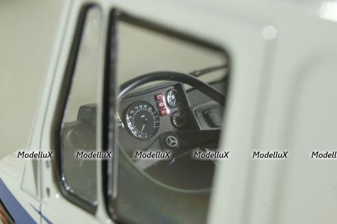 Mercedes 208D Transporter, white, 180302, KK-Scale 1:18