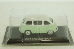 Fiat 600 Multipla, green/white, LEGENDARNI AUTOMOBILY MINULE ERY 1:43