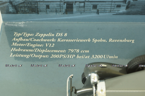 Maybach Zeppelin DS 8 V12 1930, grey, 436039401, Minichamps 1:43