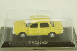 Simca 1000, yellow, LEGENDARNI AUTOMOBILY MINULE ERY 1:43