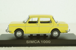 Simca 1000, yellow, LEGENDARNI AUTOMOBILY MINULE ERY 1:43