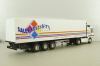 Mercedes Actros MP1 1848 with semi trailer Sales master trucks 1996, white, 112319, Eligor 1:43