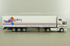 Mercedes Actros MP1 1848 with semi trailer Sales master trucks 1996, white, 112319, Eligor 1:43