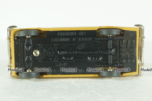 Москвич-412, А2, охра, Тантал/Радон 1:43