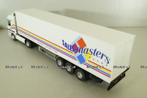 Mercedes Actros MP1 1848 with semi trailer Sales master trucks 1996, white, 112319, Eligor 1:43