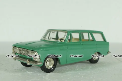 Москвич-427, А4, зеленый, 2 зажима, Тантал/Радон 1:43
