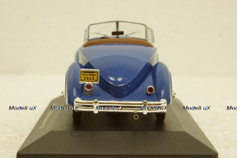 Packard V12 LeBaron Speedster 1934 blue, MUS043, IXO Museum 1:43