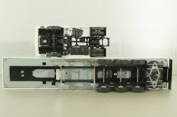 Mercedes Actros MP1 1848 with semi trailer Sales master trucks 1996, white, 112319, Eligor 1:43