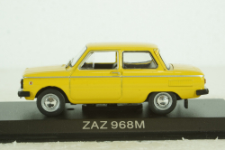 Заз-968М, желтый, LEGENDARNI AUTOMOBILY MINULE ERY 1:43